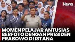 Momen Hangat Pelajar Jawa Barat Bertemu Langsung Presiden Prabowo di Istana Negara