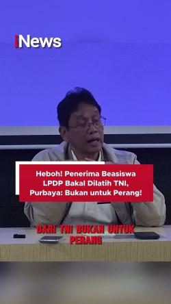Heboh! Penerima Beasiswa LPDP Bakal Dilatih TNI, Purbaya: Bukan untuk Perang!