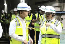 Pramono Dampingi Gibran Cek Proyek MRT Bundaran HI-Kota: Beliau Gembira dan Puas