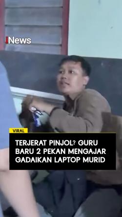 Terjerat Pinjol, Guru Baru 2 Pekan Mengajar Gadaikan Laptop Murid