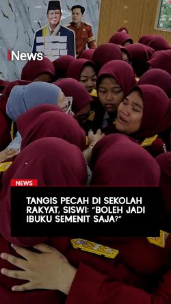 Tangis Siswi Pecah di Sekolah Rakyat: Boleh Jadi Ibuku Semenit Saja