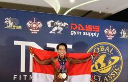 Hebat! Polwan Kapolsek Baguala Maluku Raih 3 Medali Kejuaraan Binaraga Internasional