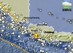 Gempa Hari Ini M 3,5 Guncang Sukabumi, Getaran Dirasakan hingga Cidolo<