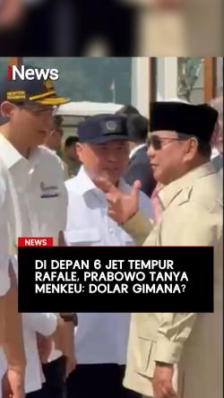 Di Depan 6 Jet Tempur Rafale, Prabowo Tanya Menkeu: Dolar Gimana