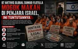87 Aktivis Global Sumud Flotilla Mogok Makan di Penjara Israel, Ini Tuntutannya