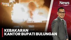 Kantor Bupati Bulungan Terbakar Hebat, Ruang Kerja Bupati hingga Sekda Hangus Dilalap Api