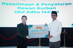 Sambut Iduladha, MNC Peduli Salurkan Hewan Kurban ke Masjid Raudhatul Jannah