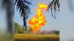Geger! Semburan Gas Disertai Api Setinggi 50 Meter Muncul dari Sumur Bor di Aceh Utara
