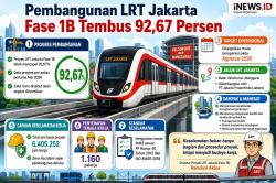 Pembangunan LRT Jakarta Fase 1B Tembus 92,67 Persen, Ditargetkan Beroperasi Agustus 2026