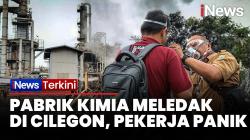 Pabrik Kimia di Cilegon Meledak, Asap Tebal dan Bau Menyengat Selimuti Jalan Raya