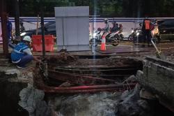 Perbaikan Jalan Ambles di Lenteng Agung Habiskan Anggaran Rp380 Juta