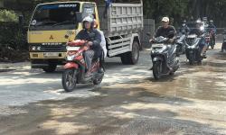Perbaikan Jalan Ambles Lenteng Agung Rampung, Lalu Lintas Kembali Normal
