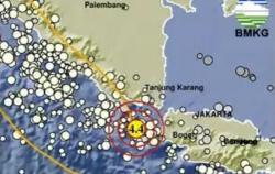 Gempa Hari Ini M 4,4 Guncang Sumur Banten, Berpusat di Laut