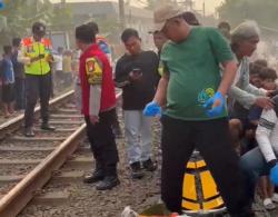 Kecelakaan Maut di Bogor, Pria Tewas Mengenaskan Tertabrak KRL Jakarta-Nambo