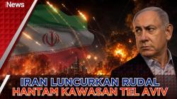 Belasan Rudal Iran Hantam Kawasan Tel Aviv, Sirene Serangan Udara di Israel Meraung