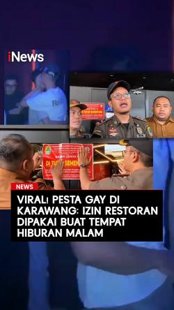 Viral Pesta Gay di Karawang, Izin Restoran Dipakai Buat Tempat Hiburan Malam