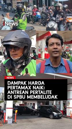Dampak Harga Pertamax Naik! Antrean Pertalite di SPBU Membeludak