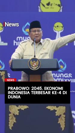 Prabowo: 2045 Ekonomi Indonesia Terbesar Ke-4 di Dunia