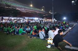 Momen Warga Nobar Piala Dunia 2026 Bareng Polri di Lapangan Bhayangkara
