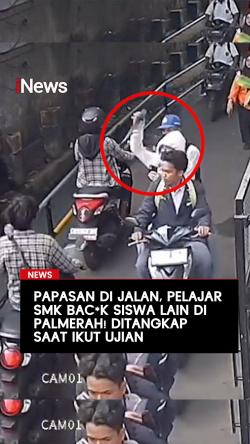 Pelajar SMK Bacok Siswa Lain di Palmerah, Ditangkap saat Ikut Ujian di Sekolah