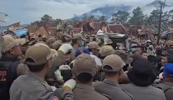 Mencekam! Penertiban 163 Lapak Pedagang di Puncak Pass Cianjur Ricuh