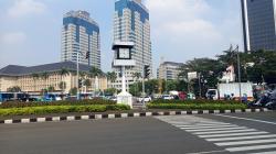 Jelang Demo di Patung Kuda, Arus Lalin di Patung Kuda Monas Masih Ramai Lancar