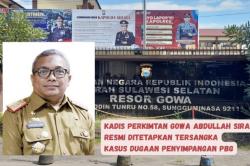 Jadi Tersangka Korupsi, Kadis Perkimtan Gowa Abdullah Sirajuddin Langsung Ditahan