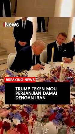 Trump Teken MoU Perjanjian Damai dengan Iran