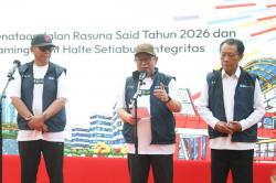 Pramono Resmikan Penataan Jalan Rasuna Said usai 109 Tiang Monorel Dibongkar