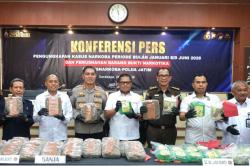 Polda Jatim Ungkap 3.157 Kasus Narkoba, Tangkap 4.061 Tersangka selama 6 Bulan