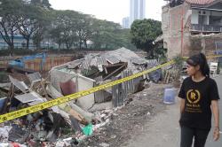 Longsor di Bendungan Hilir Rusak Rumah Warga   