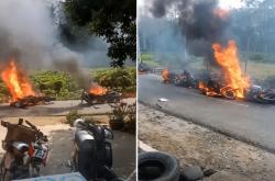 Bentrok Mencekam Warga dengan Karyawan Perusahaan di Sergai, 28 Kendaraan Dibakar