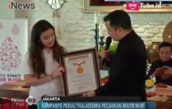 Kampanye Thalasemia Dapat Rekor Muri Pembagian Bookmark Terbanyak