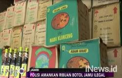 Polisi Sita 1.500 Botol Jamu Ilegal Berbahaya di Jambi