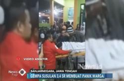 Gempa Susulan 3,4 SR di Banjarnegara, 6 Orang Terluka