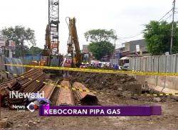 Turunkan Alat Berat, Pipa Gas Bocor di Cakung Diganti