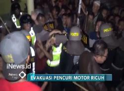 Evakuasi Pencuri Motor, Polisi dan Warga Terlibat Bentrok