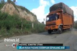Warga Keluhkan Jalan Rusak di Padang Sidempuan