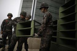 Tentara Korsel Copot Pengeras Suara Propaganda di Perbatasan Kedua Korea