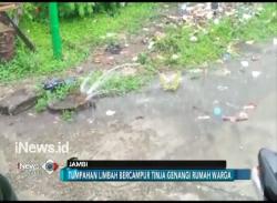 Alami Kebocoran, Limbah Berbau Menyengat Genangi Halaman Rumah Warga
