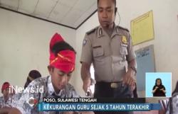 Kekurangan Guru, Polisi di Poso Jadi Pengajar Sukarela