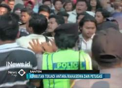 Tuntut Janji Politik Gubernur, Demo Mahasiswa di Banten Ricuh