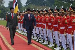 Presiden Jokowi Terima Kunjungan Sultan Brunei Darussalam Hassanal Bolkiah