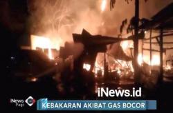 Kebakaran di Gambir, 3 Rumah dan 1 Gudang Ludes Terbakar