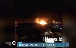 Ditinggal ABK Bongkar Muat Ikan, Kapal Motor di Probolinggo Terbakar