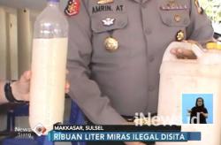 Polsek Tallo Amankan Ribuan Liter Miras Tradisional