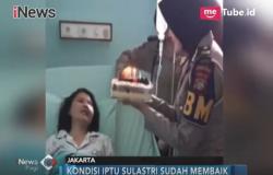Polwan Iptu Sulastri Rayakan Ulang Tahun di RS Bhayangkara