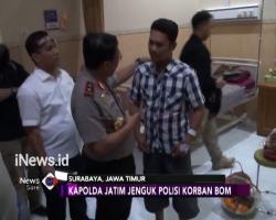 Kapolda Jatim Jenguk Polisi Korban Ledakan di Gereja Santa Maria