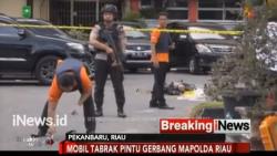 Begini Kondisi Pascapenyerangan di Mapolda Riau