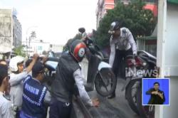 Razia Parkir Liar di Tanah Abang, Dishub Angkut 49 Motor